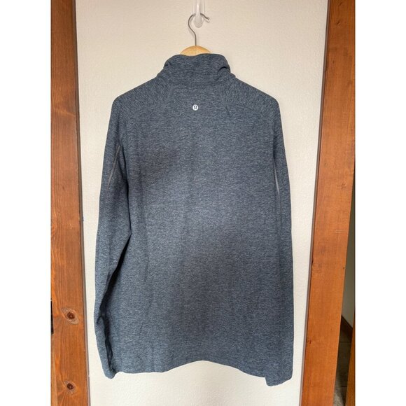 Lululemon Men's Surge Warm 1/2 Zip Pullover Sweater Jumper Size Large Blue M3D42 - Picture 2 of 4